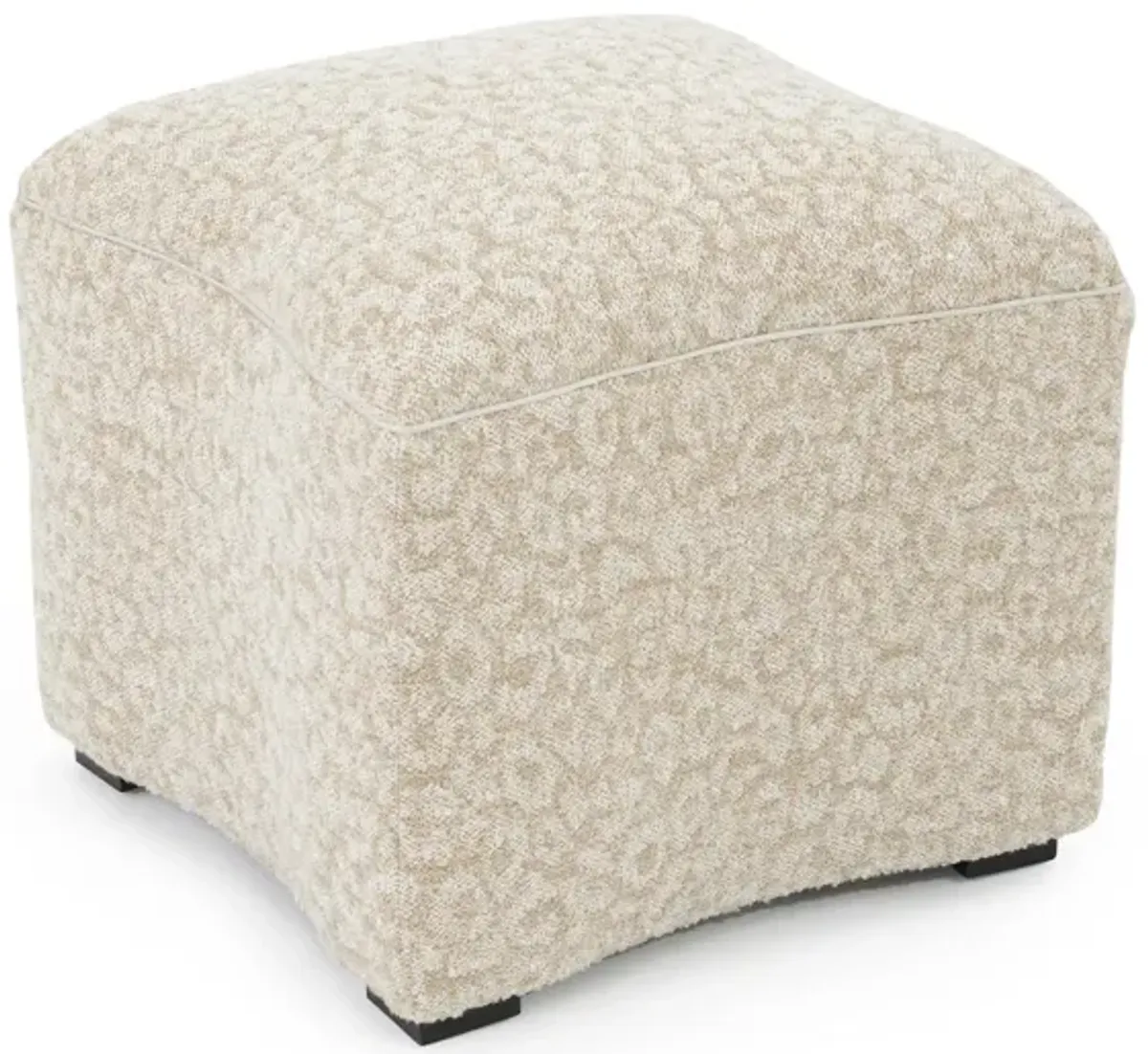 Curved Cheetah Ottoman