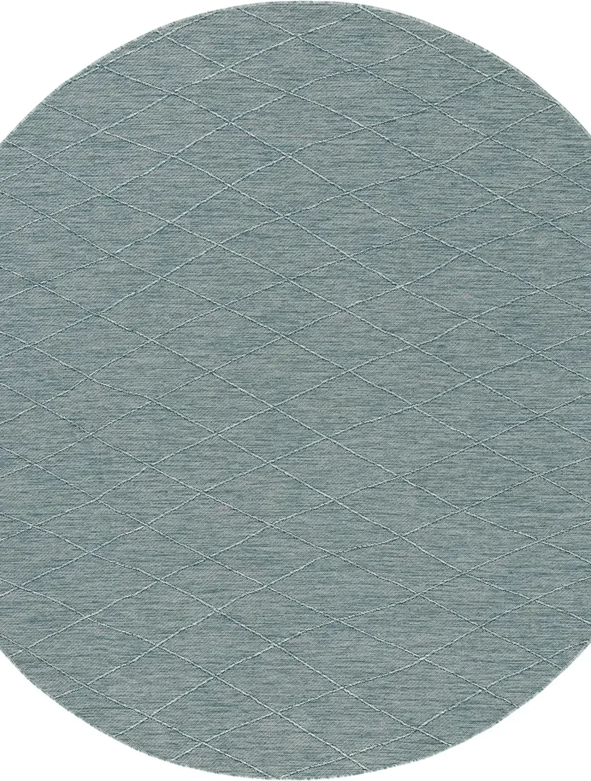 Washable Solutions WSL01 Aqua 8' x Round Rug
