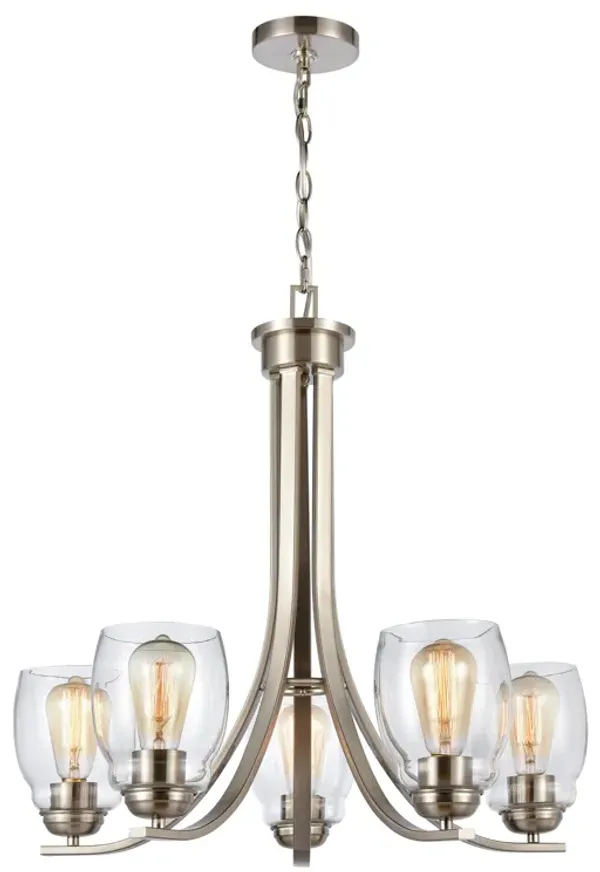 Calistoga 25" 5-Lt Chandelier