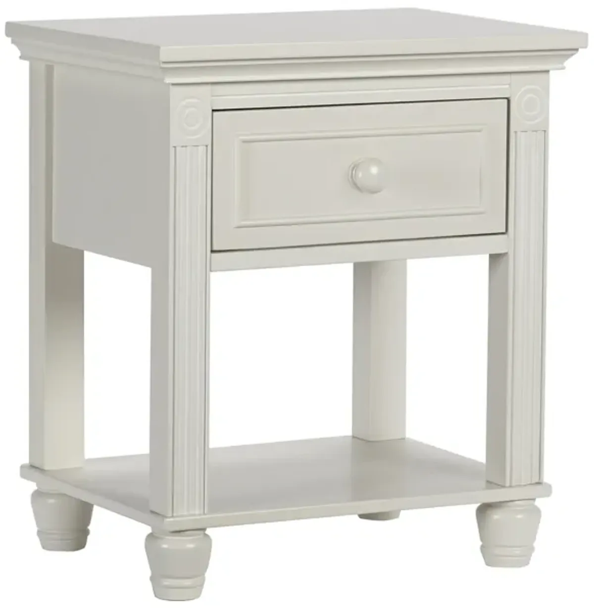 Baby Cache Montana Nightstand Glazed White