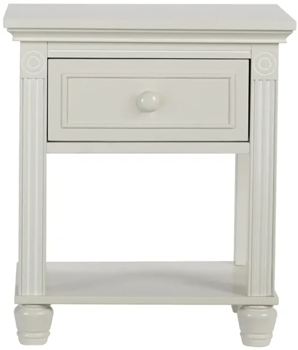 Baby Cache Montana Nightstand Glazed White