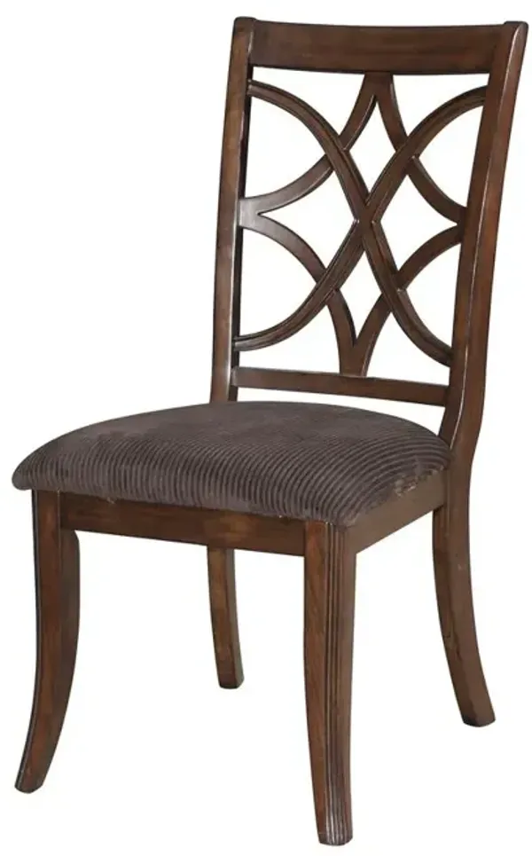 Acme Furniture Keenan Side Chair (Set-2), Dark Walnut & Brown MFB