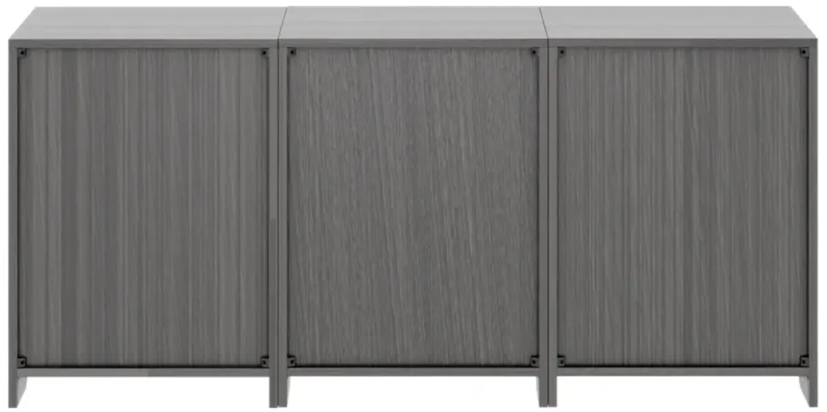 Winsome Wood Nova Storage Cabinet, Charcoal