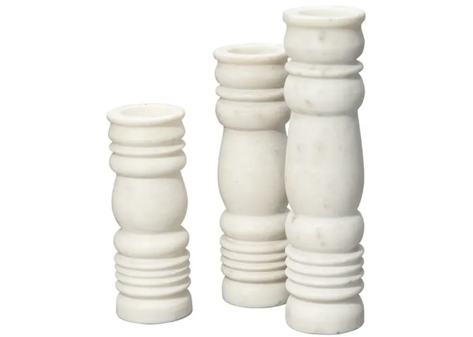 Monument Candlesticks Set of 3