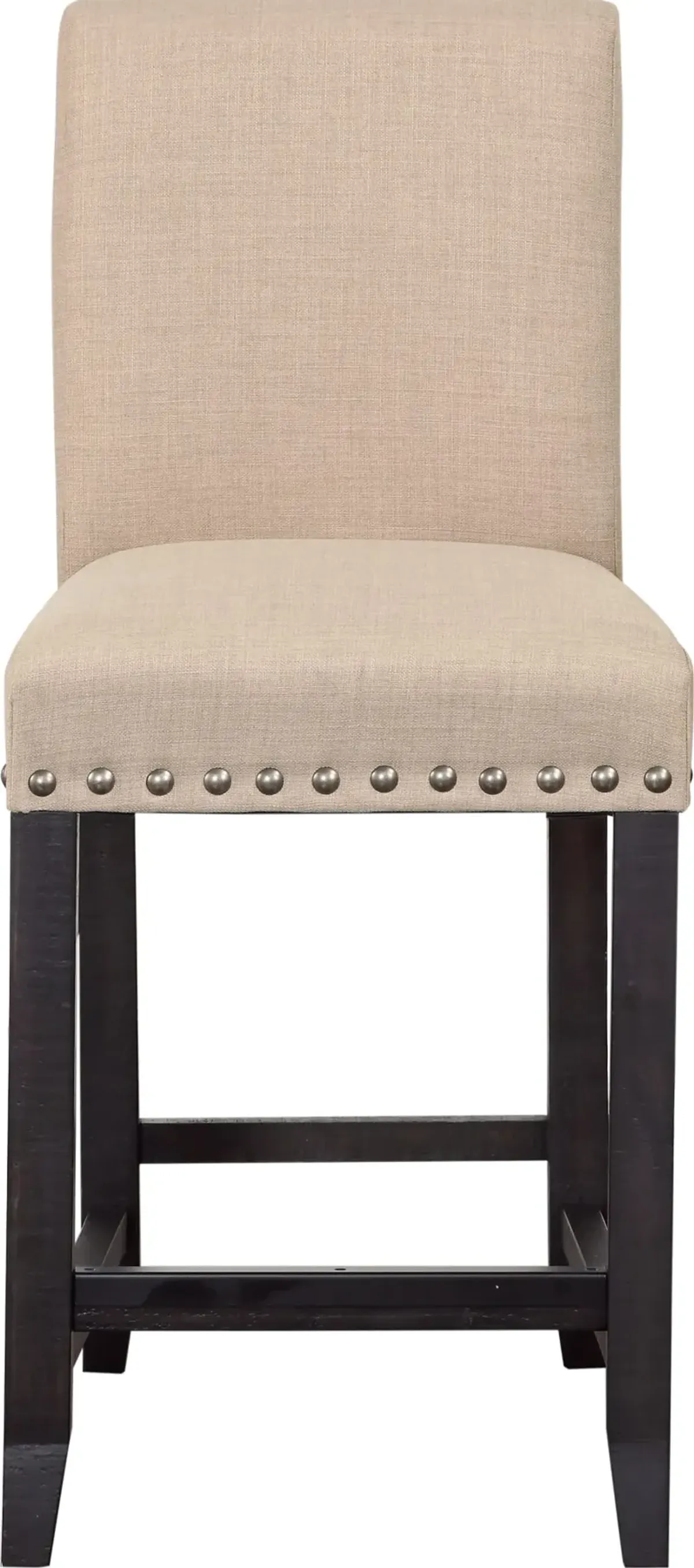 Yosemite Upholstered Kitchen Counter Stool in Cafe - Set of 2