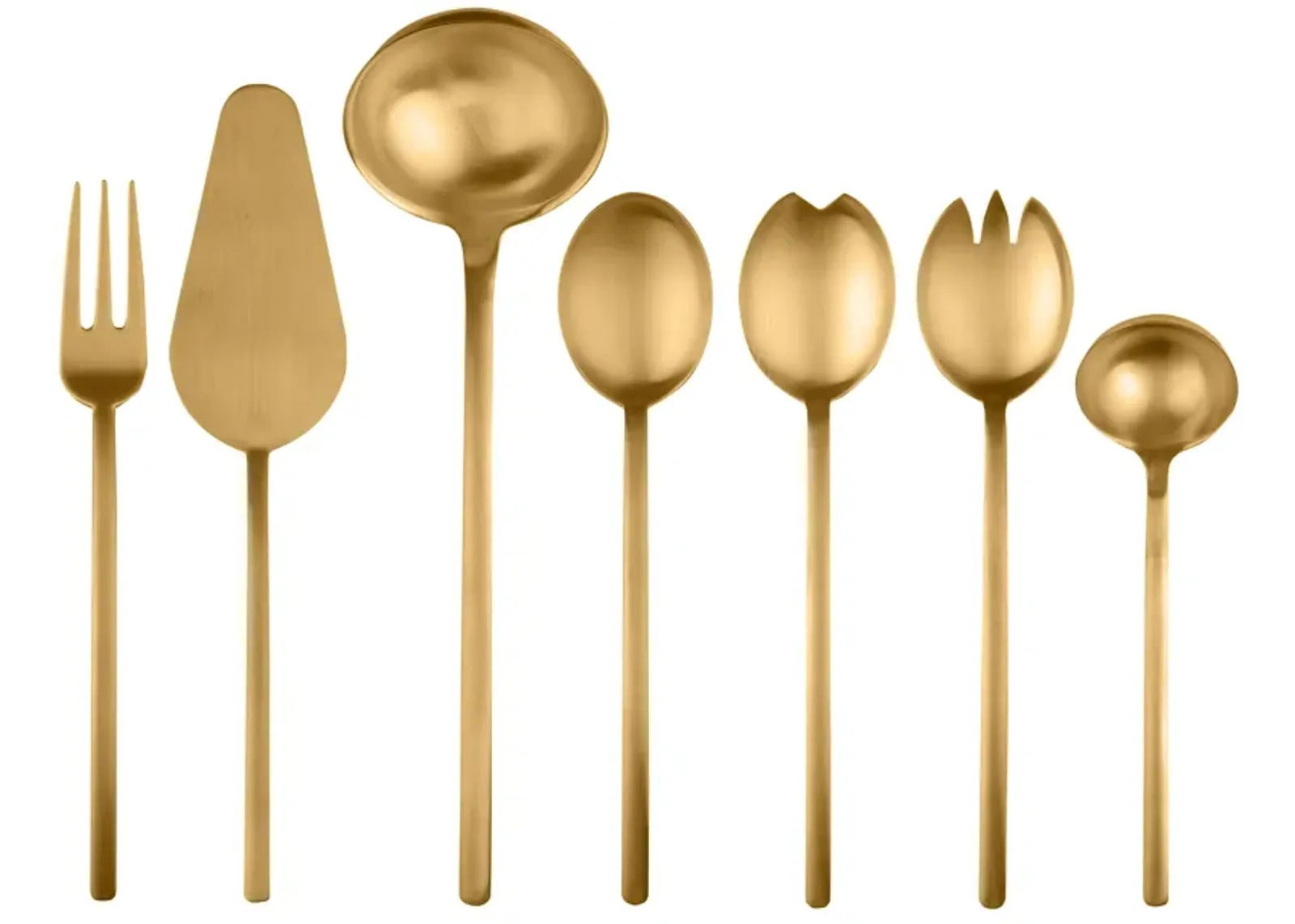 Due Ice Gold Serving Set 7 Pieces