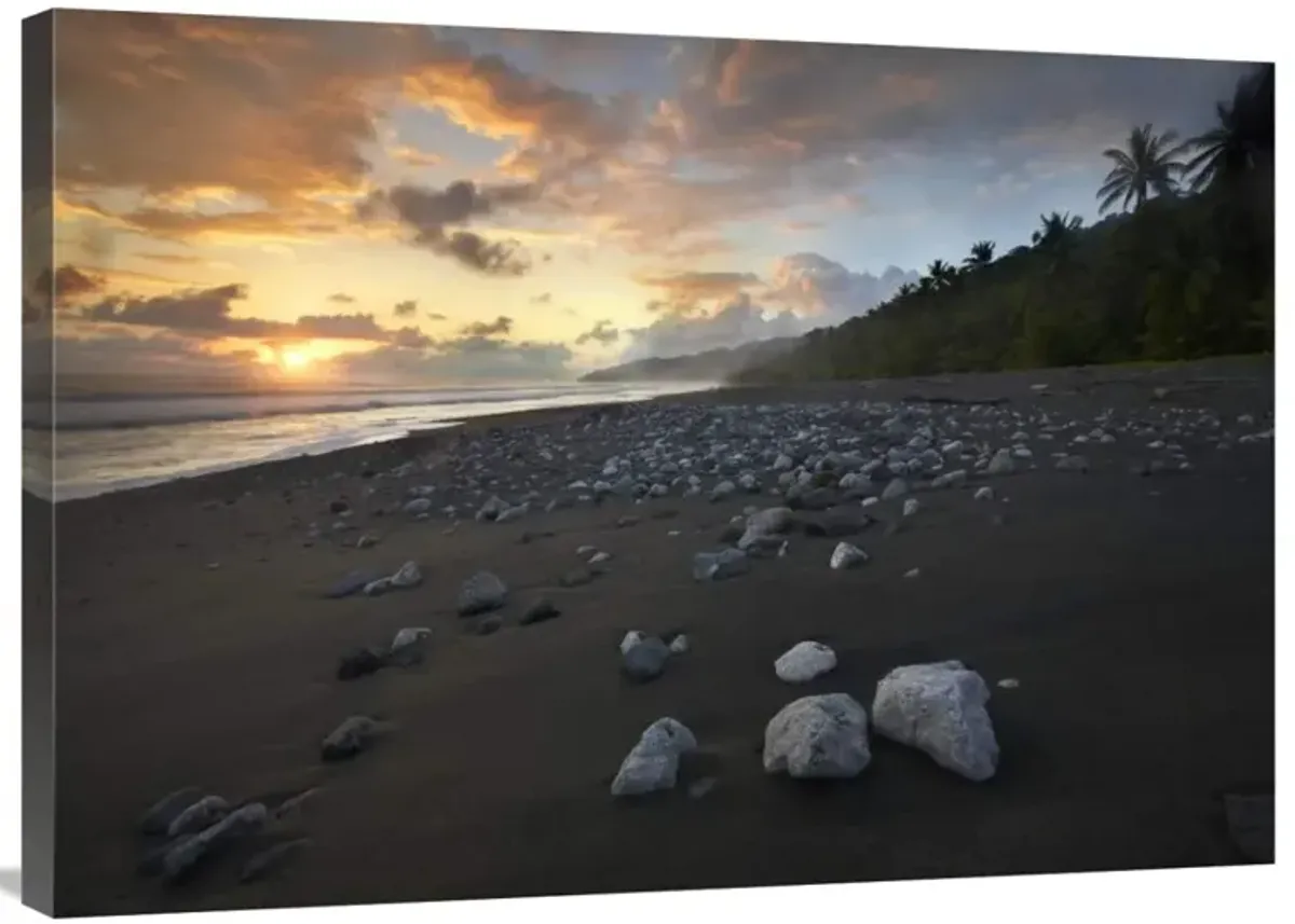Rocks on beach, Corcovado National Park, Costa Rica-Canvas Art-36x25.56