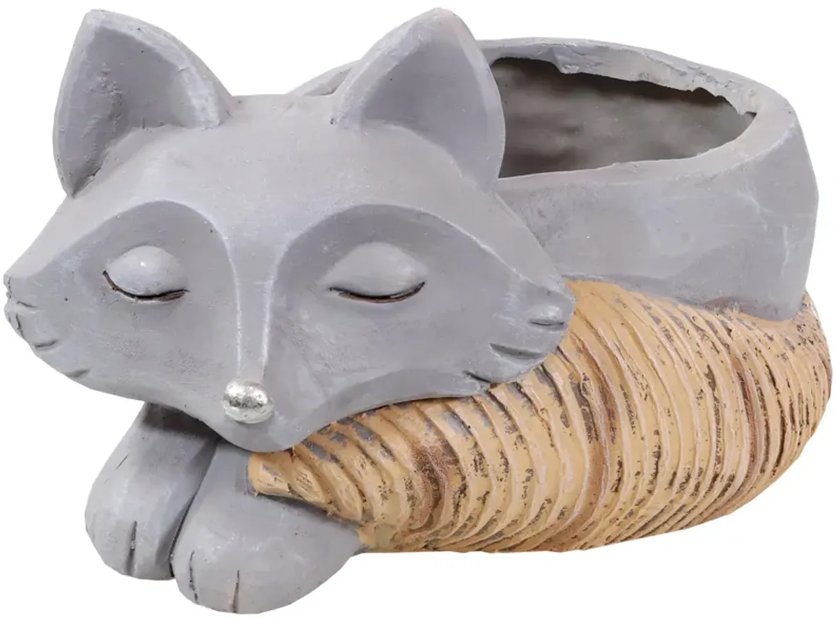 Sunnydaze Magnesium Oxide Finley the Fox Indoor Plater Statue - 8 in