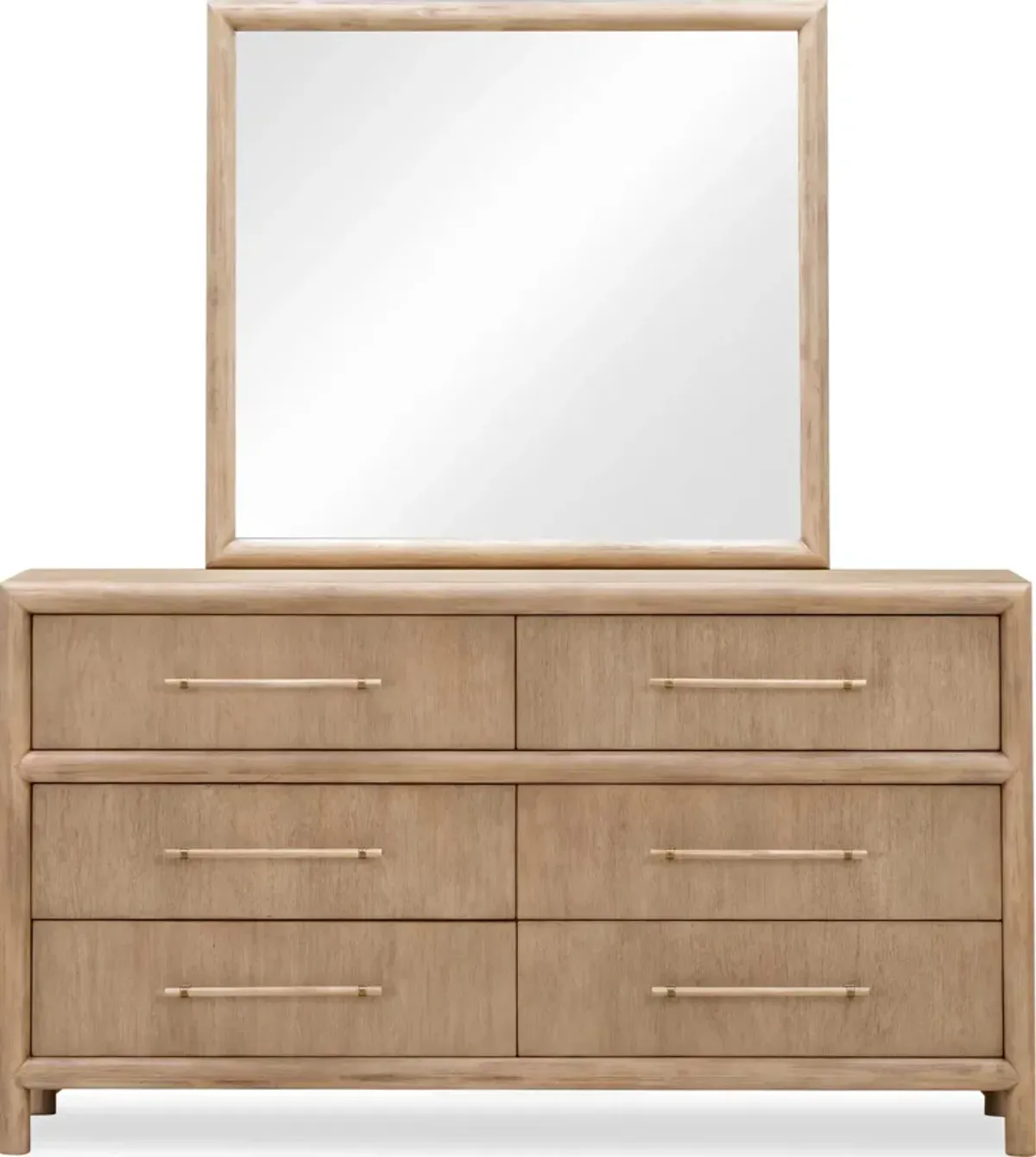 Dorsey Six Drawer Dresser in Granola