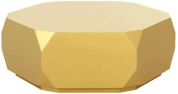 Pasargad Home Selva Coffee Table, Gold