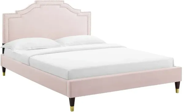 Modway - Adelaide Performance Velvet Queen Platform Bed
