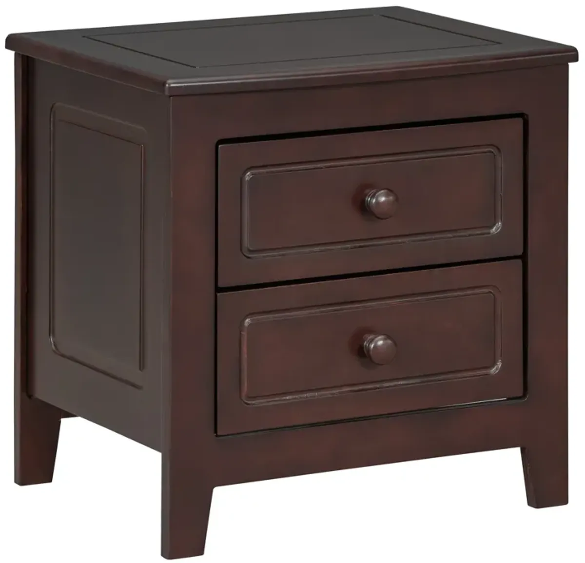 Merax Mid Century Retro 2-Drawer Nightstand