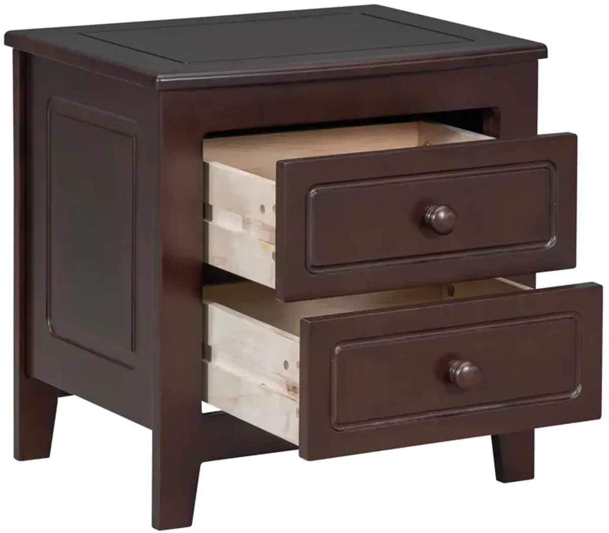 Merax Mid Century Retro 2-Drawer Nightstand