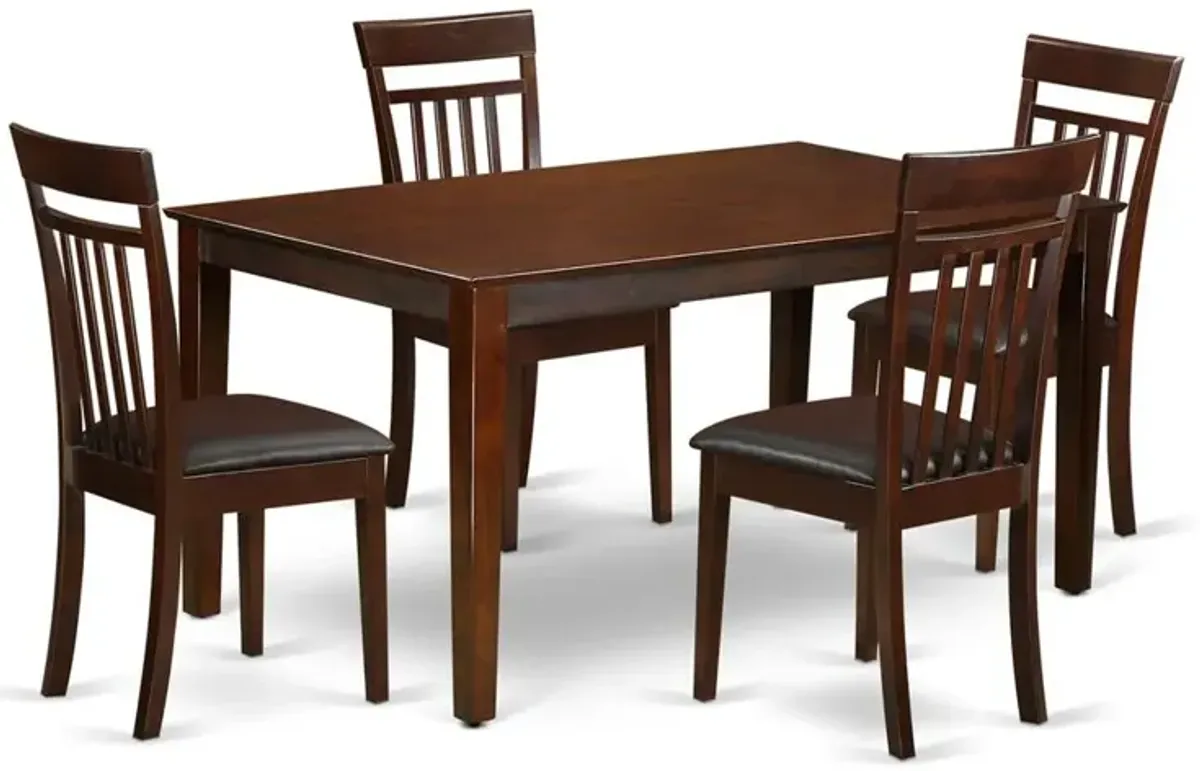 5 Pc Dining room set for 4 set - Dining Table and 4 Dining Chairs