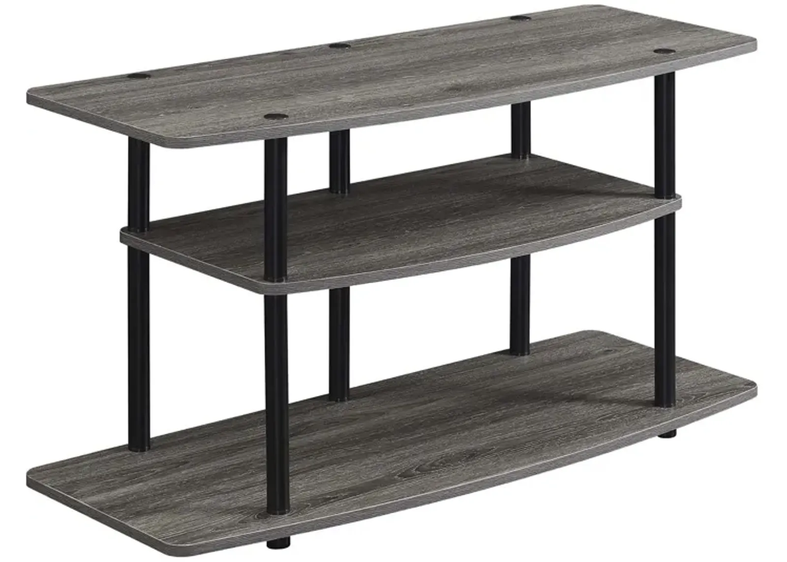 Convenience Concepts Designs2Go No Tools 3 Tier Wide TV Stand