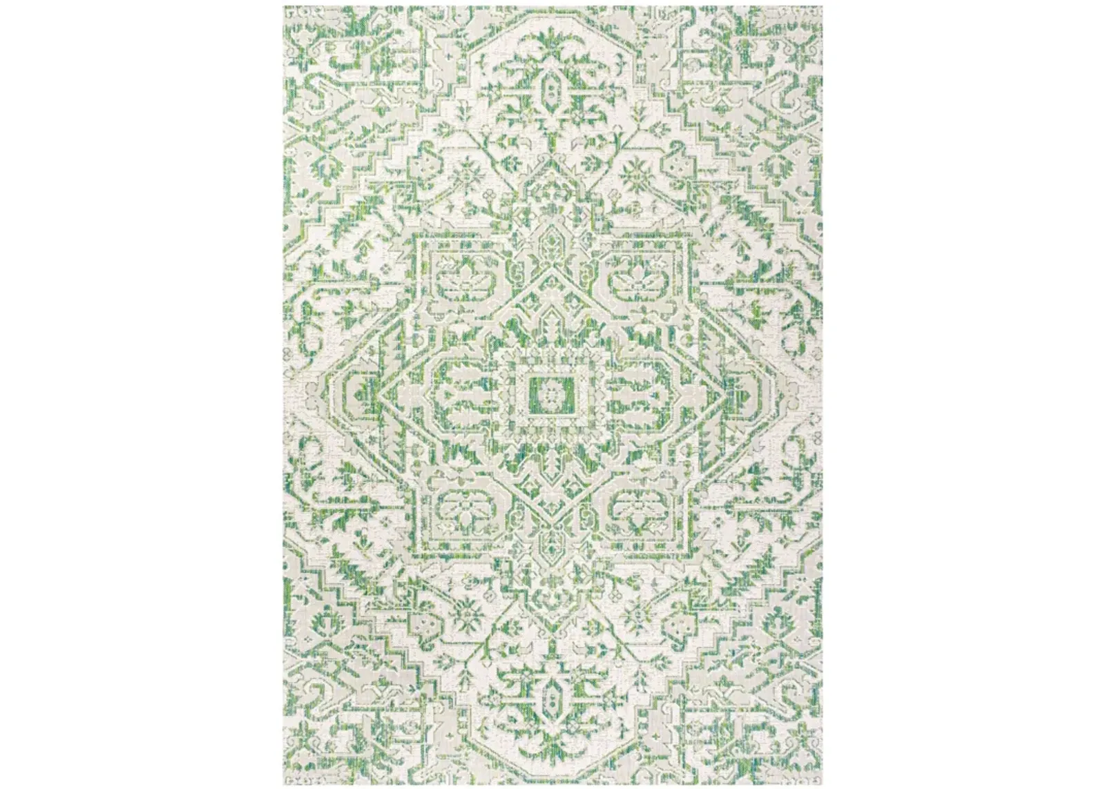 Estrella Bohemian Medallion Textured Weave Indoor/Outdoor Area Rug