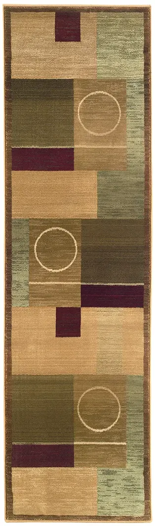 Generations 2'3" x 7'6" Grn Rug