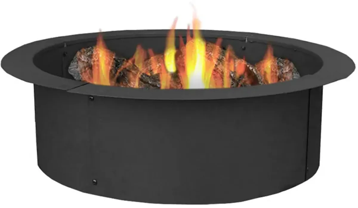 Sunnydaze 27 in Heavy-Duty Steel Above/In-Ground Fire Pit Ring Liner