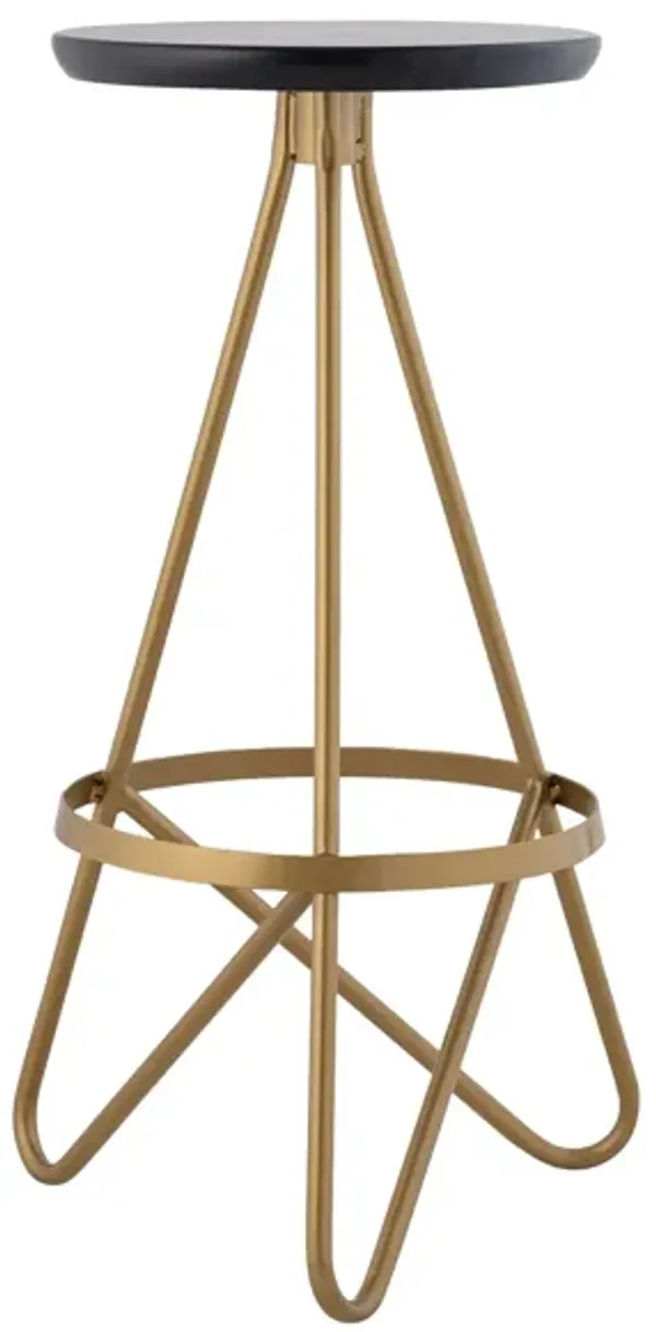 Spiroa Modern Industrial Metal Backless Circular Bar Stool