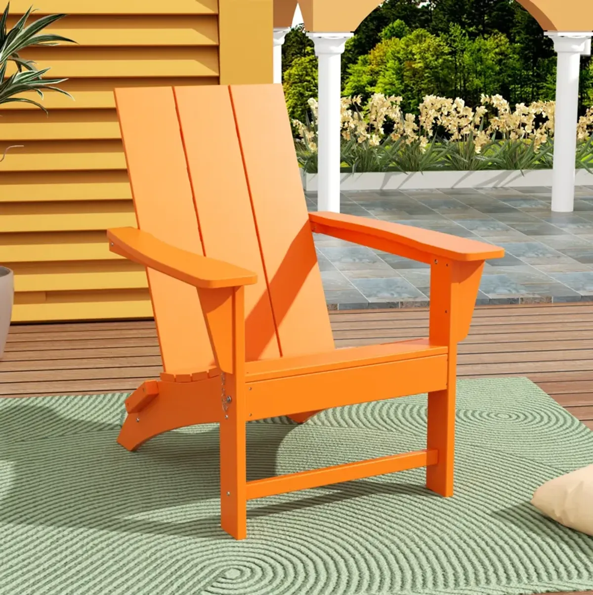 WestinTrends Modern Folding Adirondack Chair