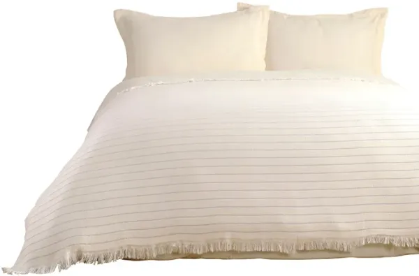 Textile Gocek Striped Cotton Full Coverlet