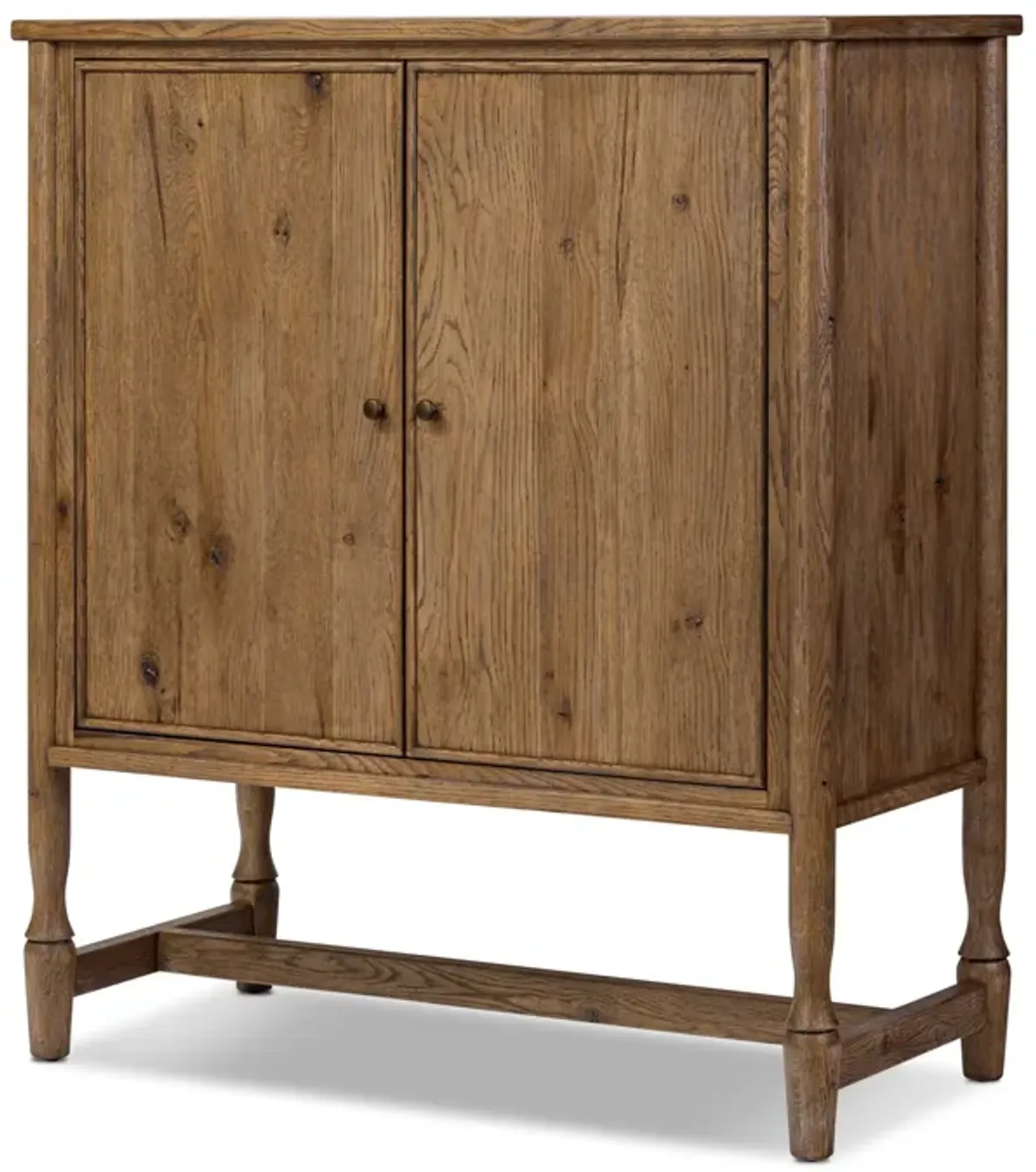 Bari Weathered Oak Bar Cabinet