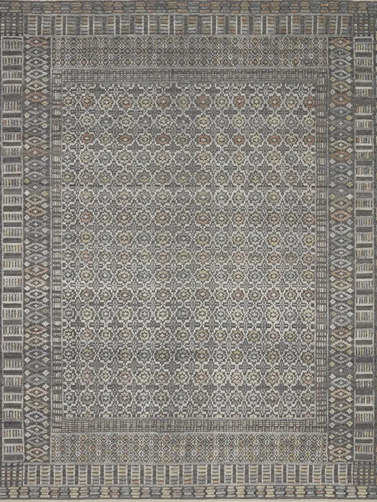 Nola NOL03 Charcoal/Multi 7'9" x 9'9" Rug