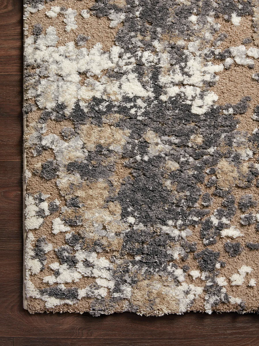 Theory THY04 Taupe/Grey 3'7" x 5'7" Rug