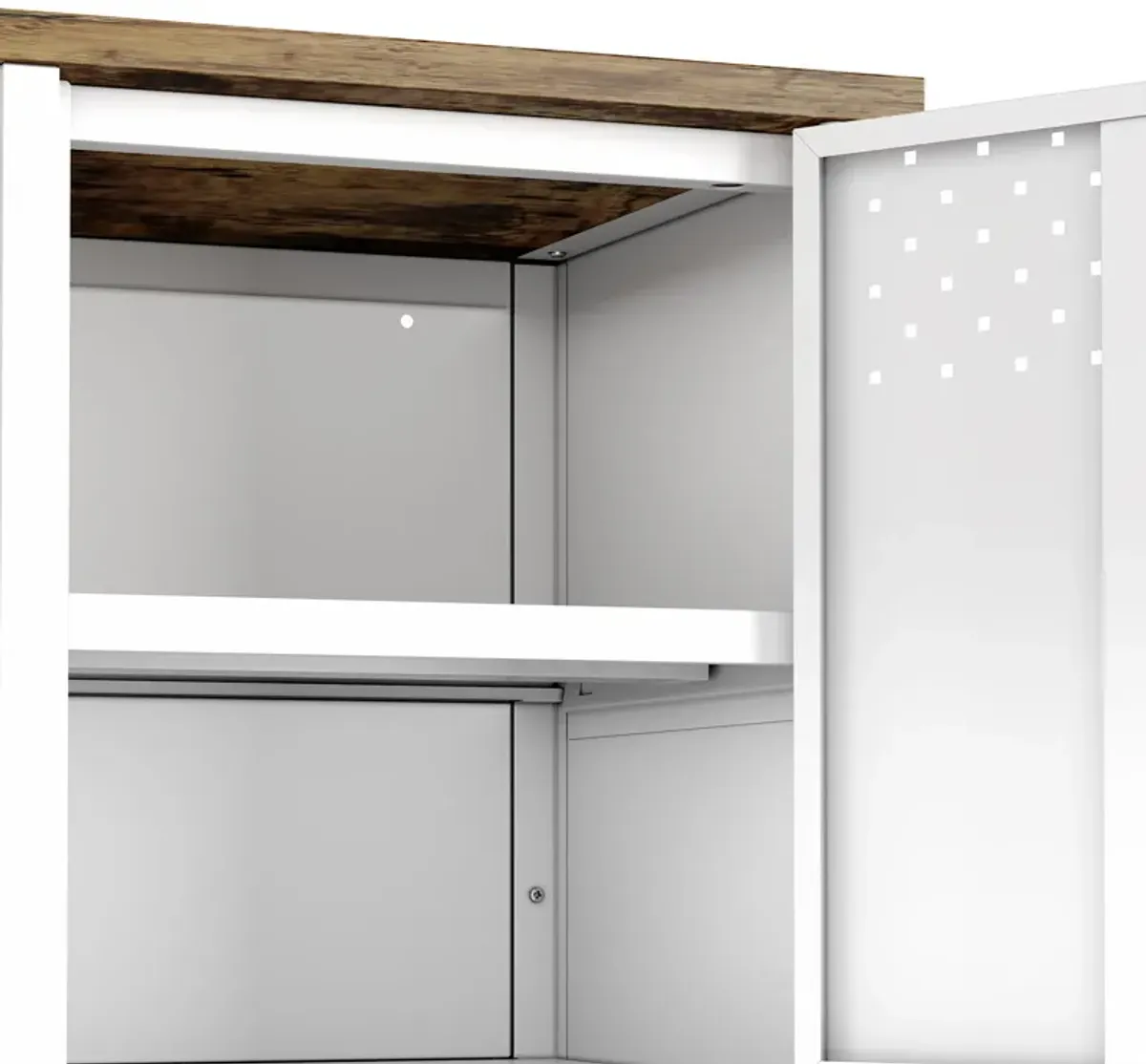 Landen White TV Stand