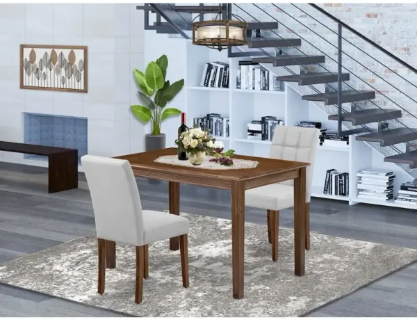 3 Piece Kitchen Table Set contain A Wooden Dining Table