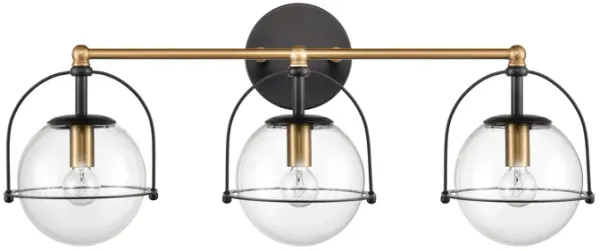 Langford 24'' Wide Gold 3-Light Vanity Light