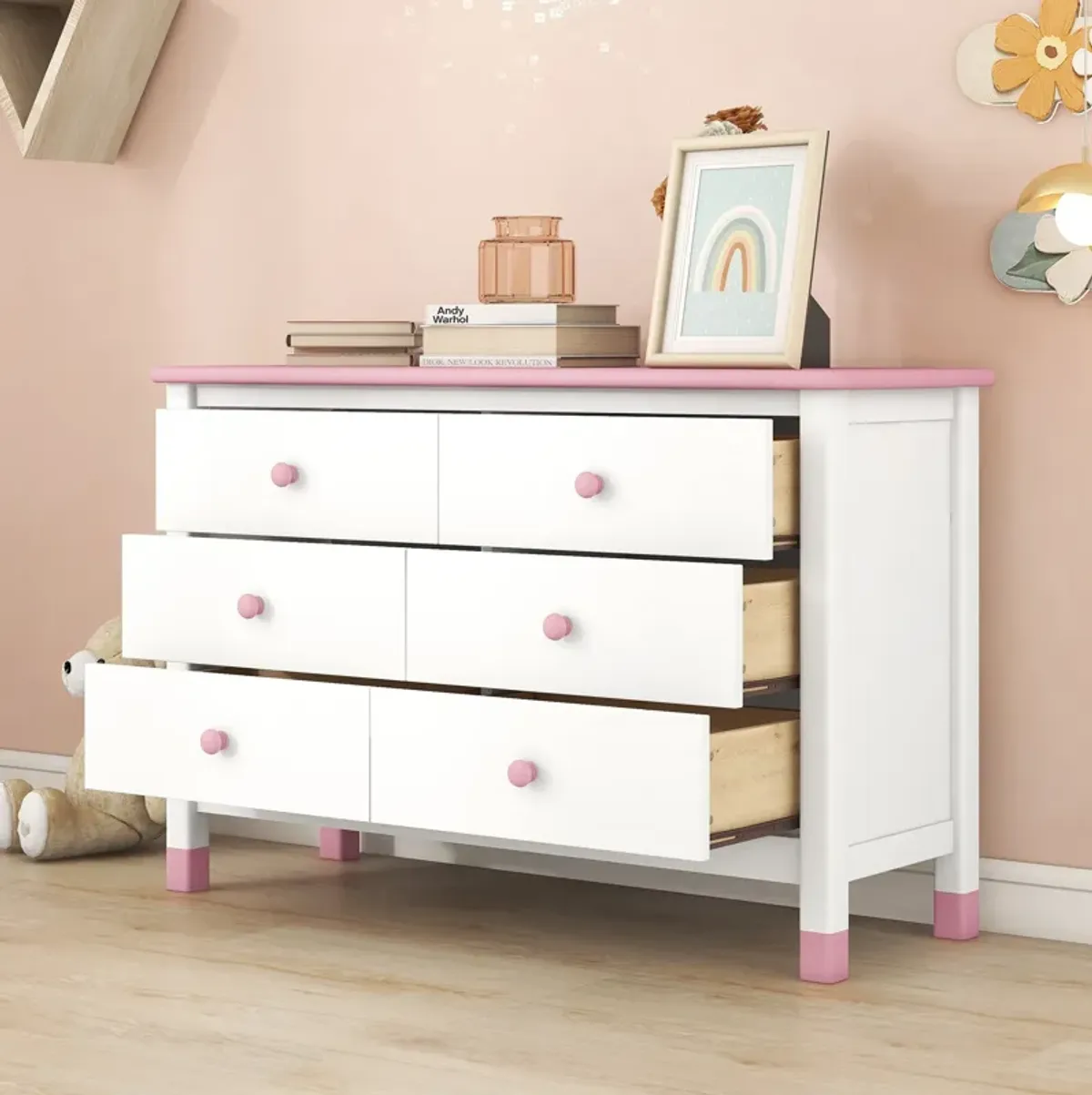 Merax Storage Cabinet for Kids Bedroom