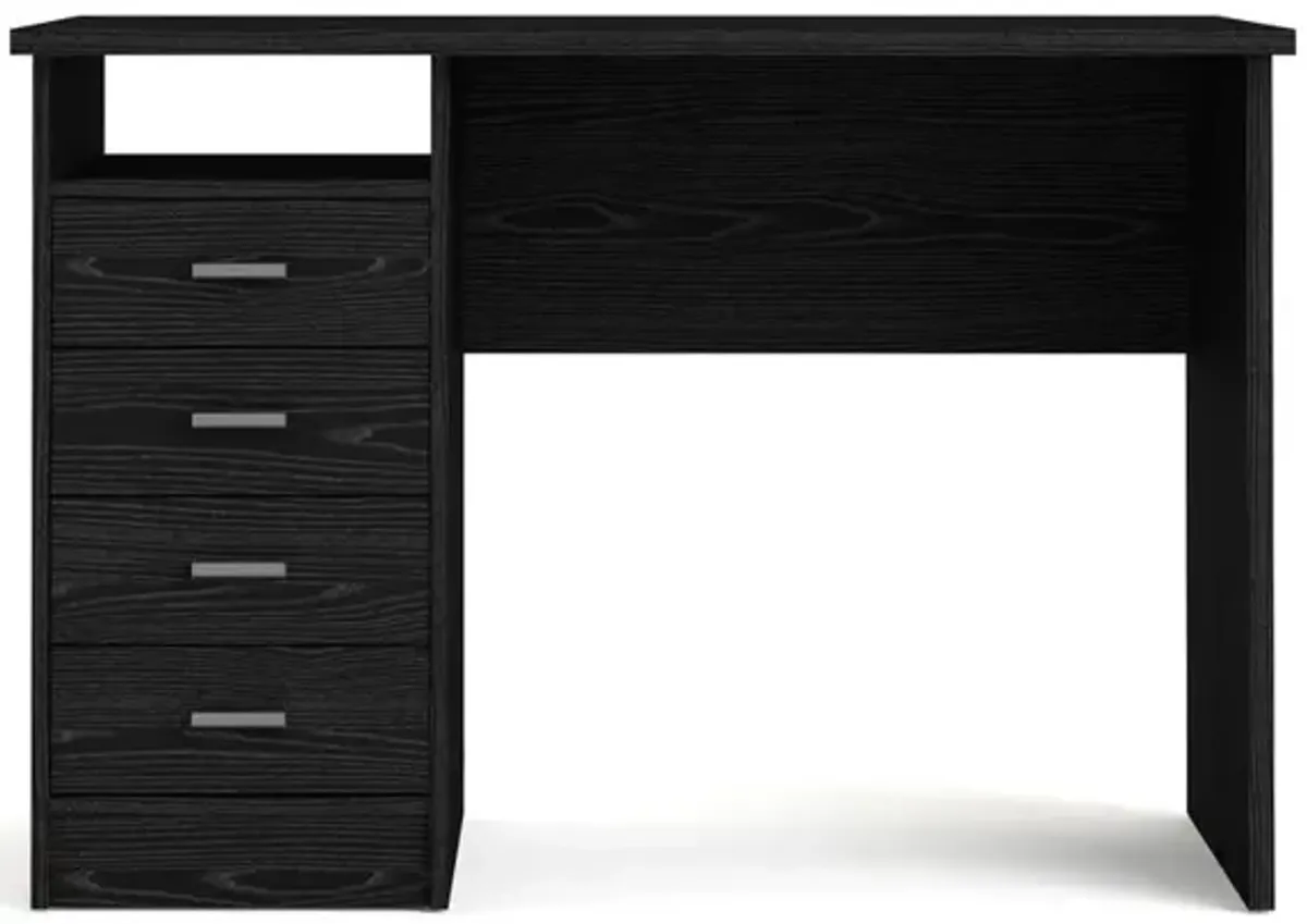 Tvilum Warner Desk with 4 Drawers, Black Woodgrain