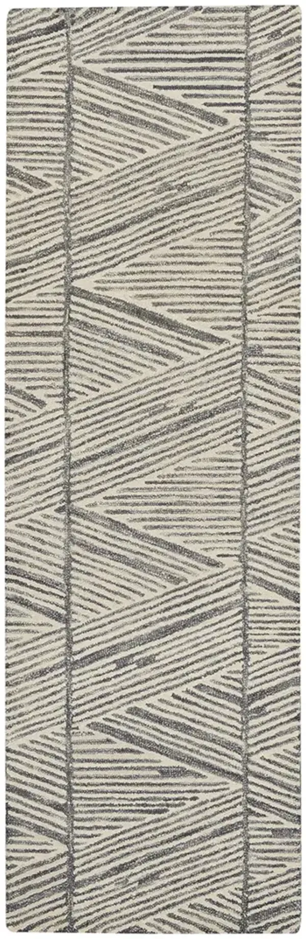 Colorado CLR01 Gray/White 2'3" x 7'6" Rug
