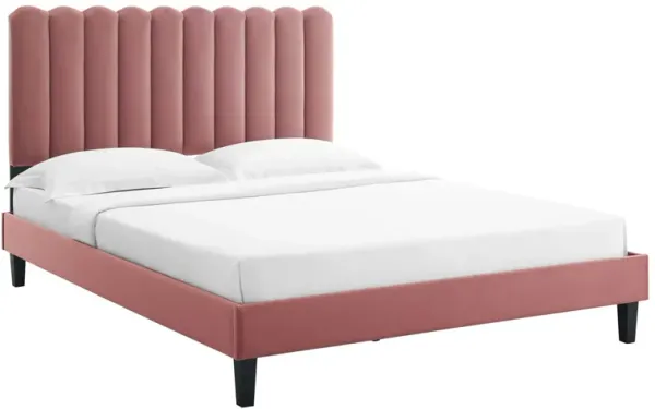 Modway - Reagan Queen Performance Velvet Platform Bed