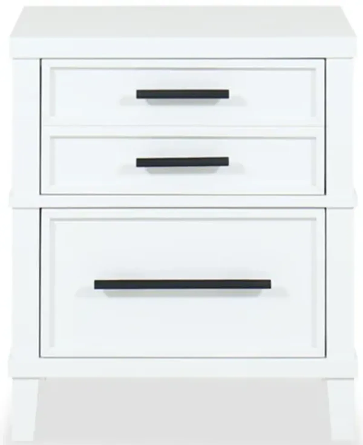 Legacy Classic Furniture|Horizons Hudson White Bedroom|Hudson White Nightstand|2 Drawer Nightstand
