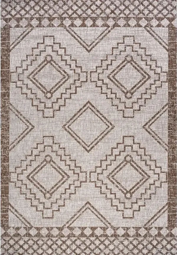 Marokko Diamond Tribal Medallion Indoor/Outdoor Area Rug