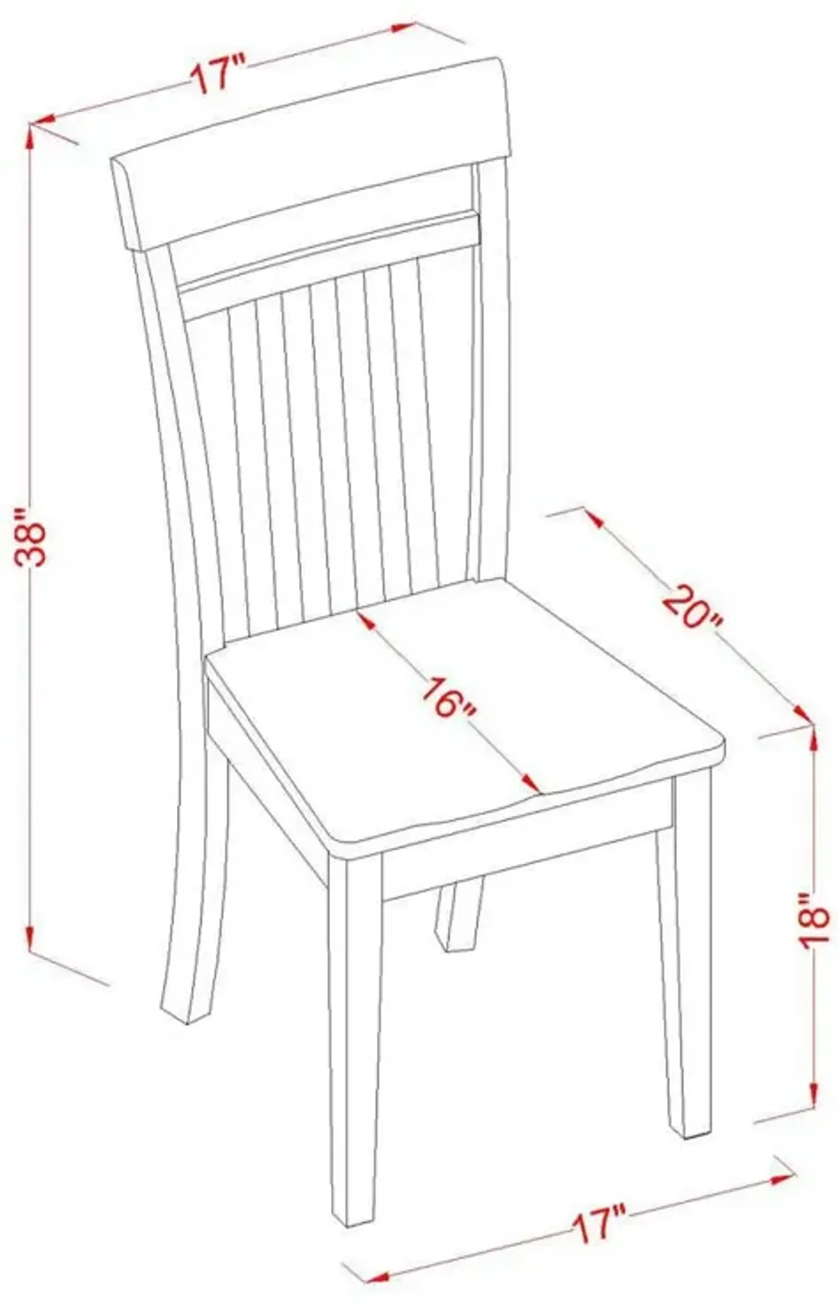 5Pc Rounded 36 Inch Dining Room Table And 4 Wood Seat Dining Chairs