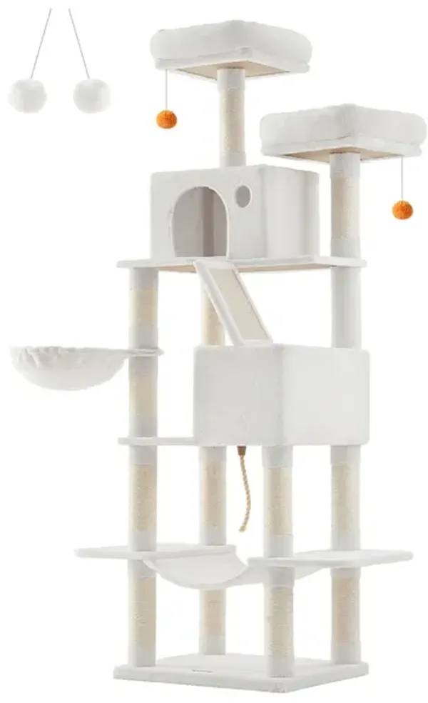 Multi-Level Cat Tree with Scratching Posts and Cozy Perches