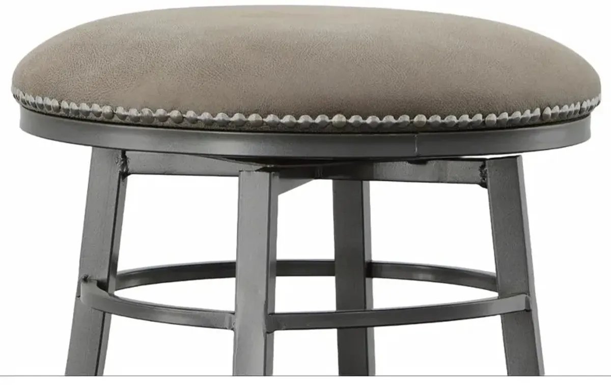 Bali Backless Swivel Counter Chair Grey