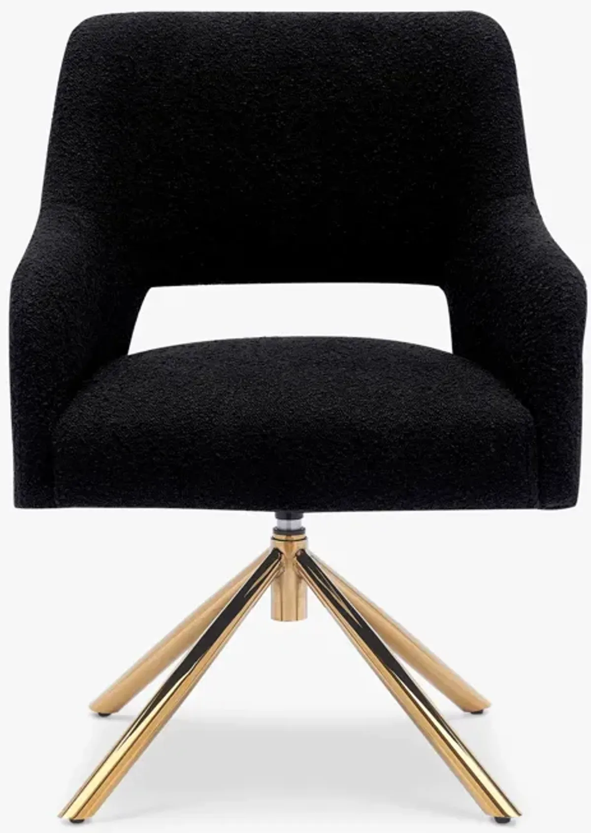 WestinTrends Mid-Century Modern Wide Boucle Swivel Accent Arm Chair