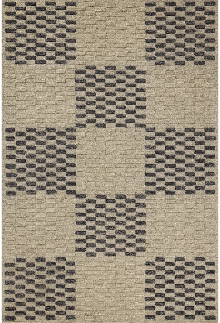 Bradley BRL-01 Beige / Midnight 5''0" x 7''6" Rug by Chris Loves Julia