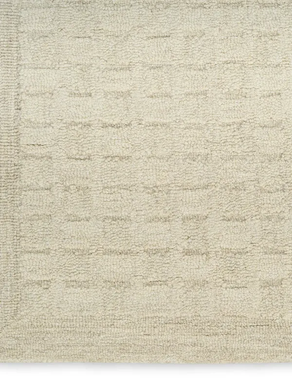 Pure Grids PGR01 Ivory/Beige 7'9" x 9'9" Rug