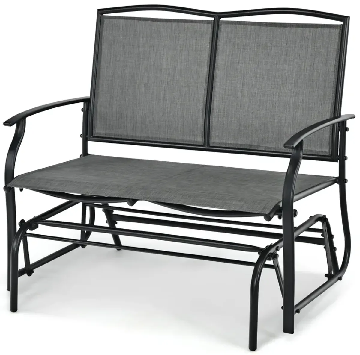 Iron Patio Rocking Chair for Outdoor Backyard and Lawn