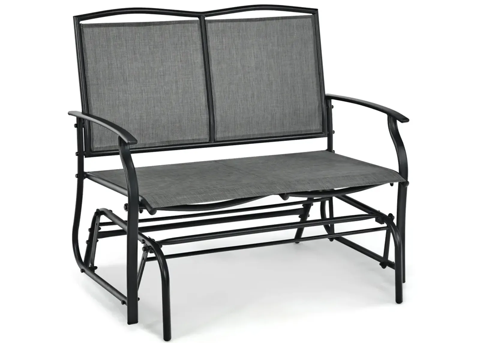 Iron Patio Rocking Chair for Outdoor Backyard and Lawn