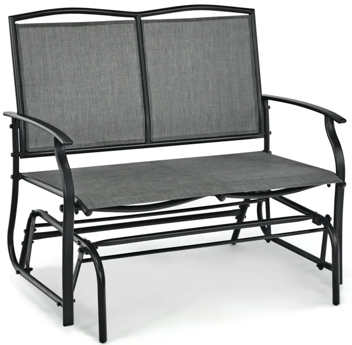 Iron Patio Rocking Chair for Outdoor Backyard and Lawn