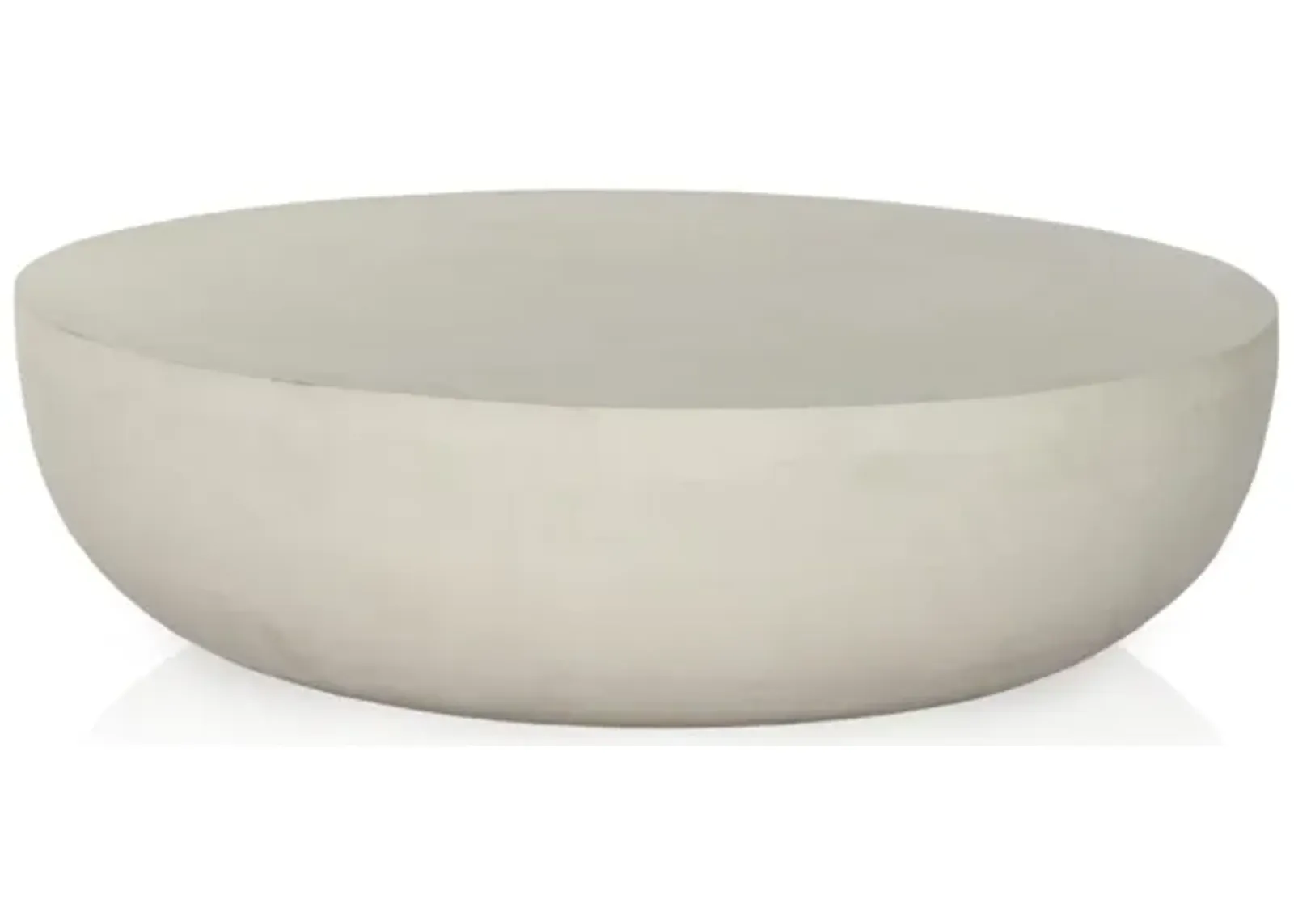 Basil Outdoor 48" Coffee Table - Matte White