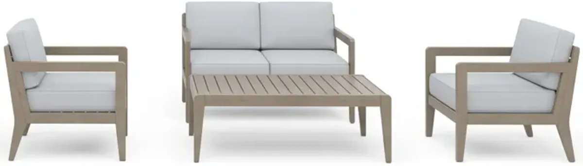 Sustain Outdoor Loveseat 4-Piece Conversation Set