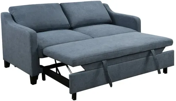 MONDAWE 3 in 1 Convertible Queen Sleeper Sofa Bed with Reclining Backrest, Modern Fabric Loveseat Futon Sofa Couch with Pullout Bed