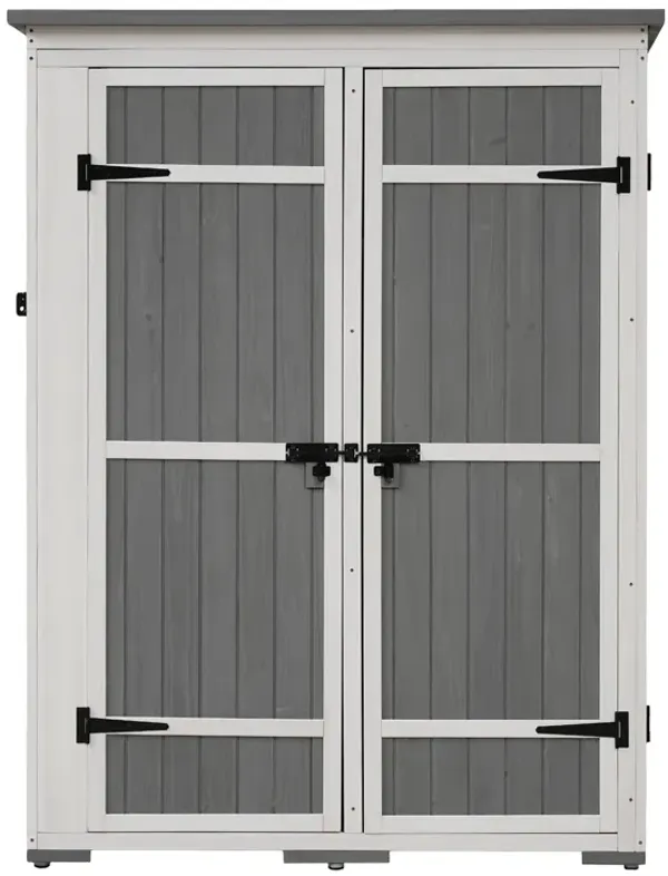 Merax Garden Tool Cabinet with Waterproof Asphalt Roof